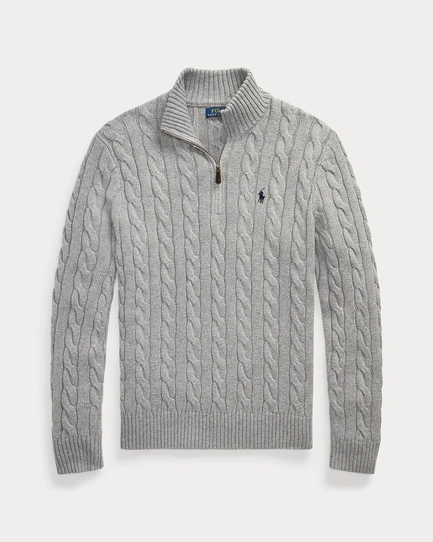 Elegxnce® - Polo RL Ribbestrikket Bomullssweater