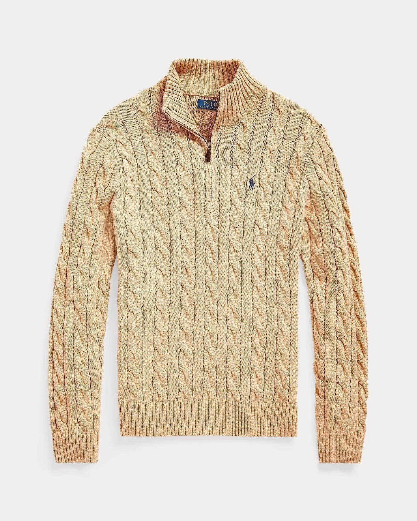 Elegxnce® - Polo RL Ribbestrikket Bomullssweater