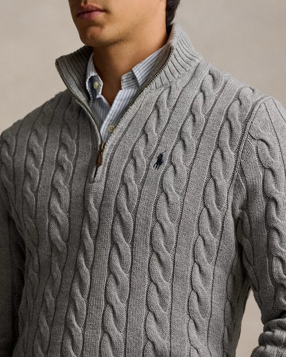 Elegxnce® - Polo RL Ribbestrikket Bomullssweater